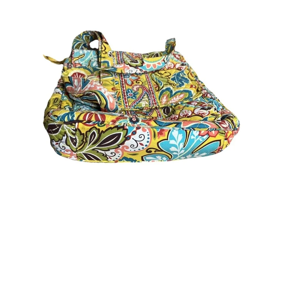 Vera Bradley (2012) Retired Provencal Paisley Pattern Flap Closure Crossbody